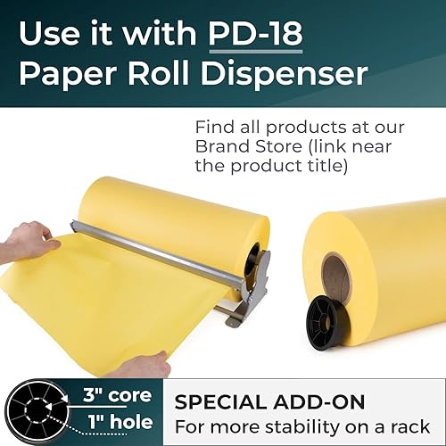 Miniatura 7 de IDL Packaging Rollo de papel de seda SatinPack de 18 pulgadas x 1800 pies, peso de 20 bases, color ranúnculo, papel de seda decorativo sin ácidos