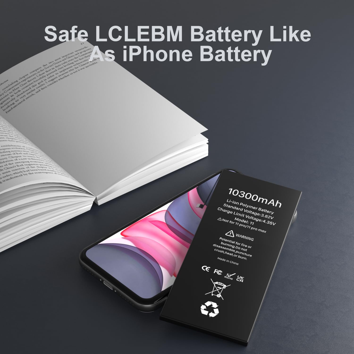 Batterie pour Apple iPhone 11 Akku (A2111 A2221 A2223) 3110 mAh Battery