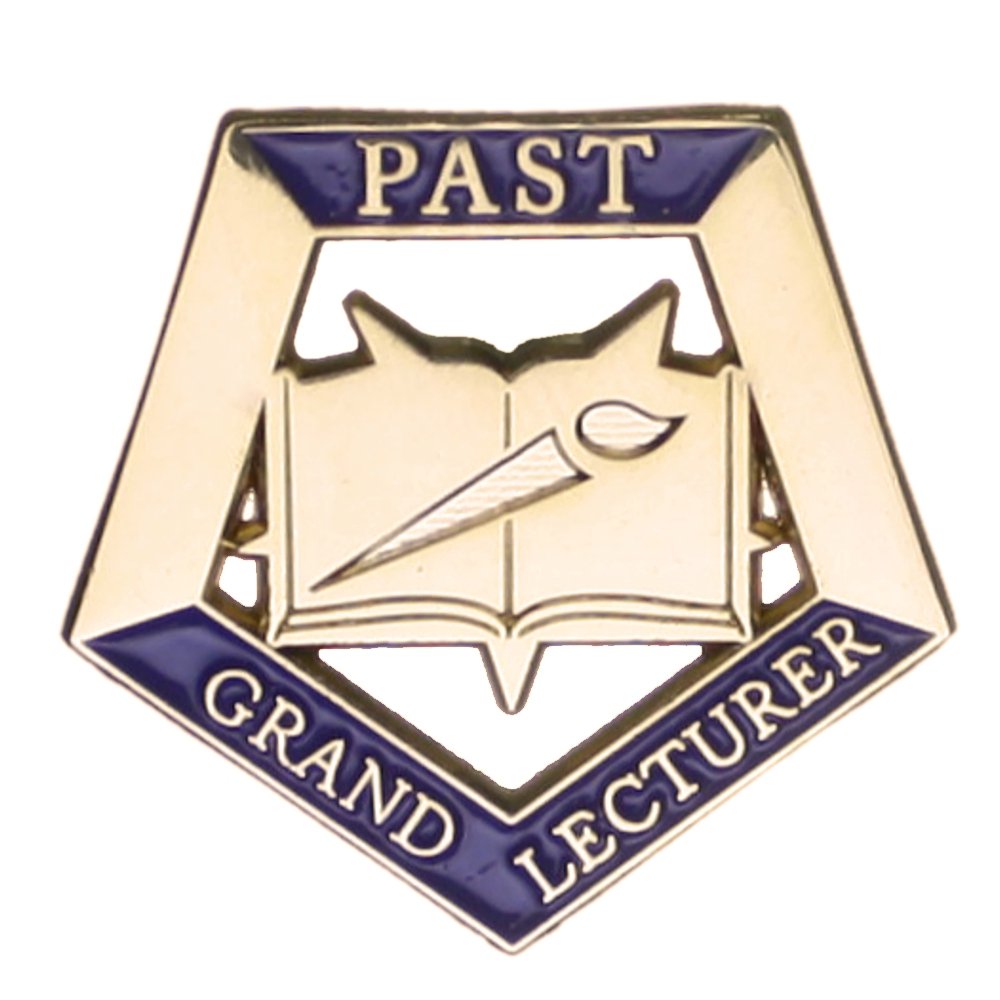 OES Eastern Star Past Grand Lecturer One Inch Jewel Lapel Pin