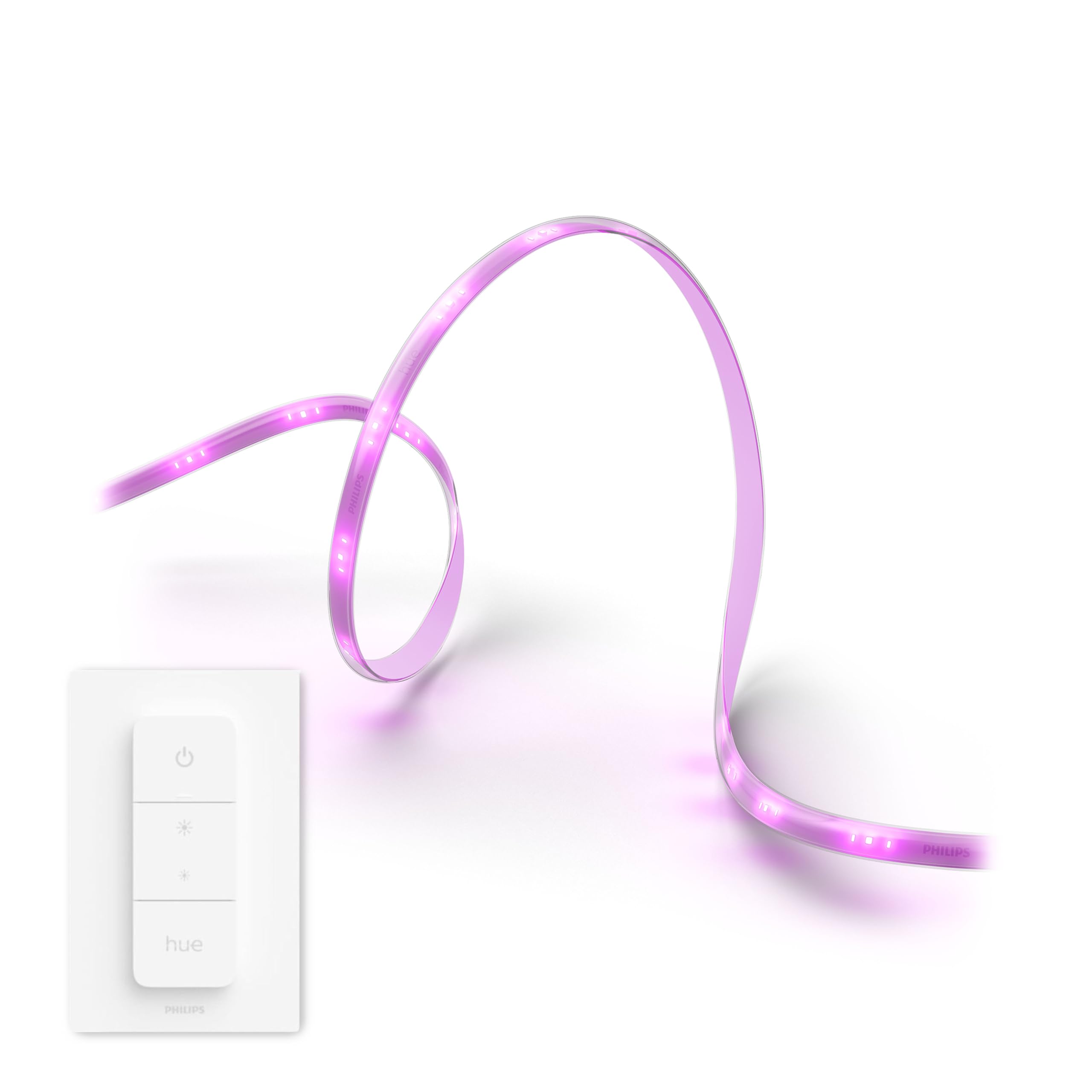Philips Hue Solo LED Streifen - 5 Meter - Weiß/Farbe | Lightstrip - Inkl. Hue Dimmer Switch - Hue White and Color Ambiance