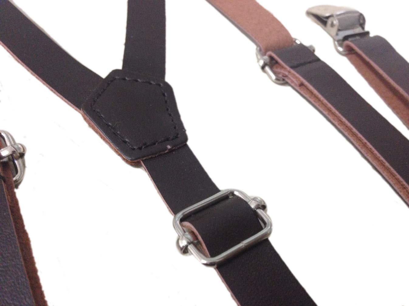 Bretelle da uomo con clip in metallo molto resistenti, misura unica, per uomini, donne, ragazzi e ragazze, con elastico regolabile a Y