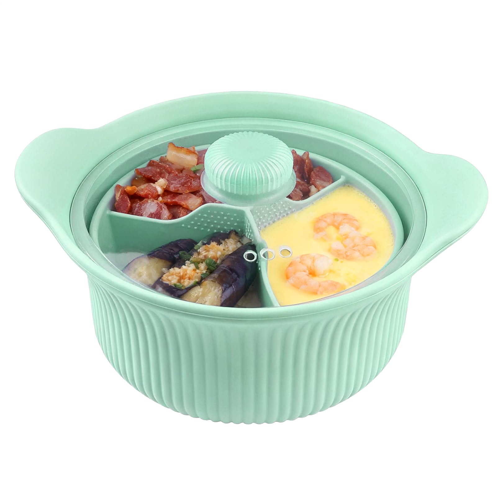 Cuiseur à légumes pour micro-ondes en silicone avec poignée pour cuisine
