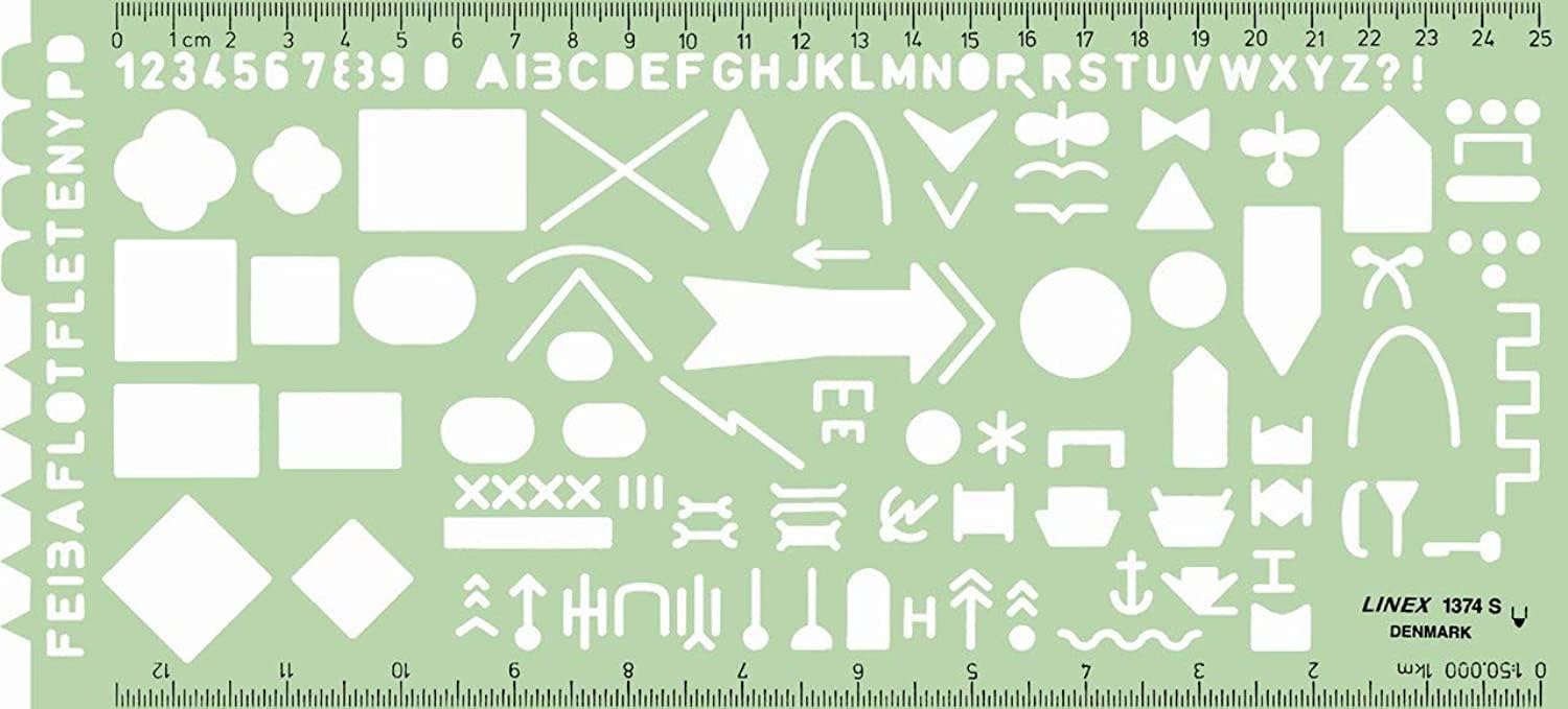 NATO 1374S Troop Stencil Characters According to APP-6A 275 x 125 mm Green