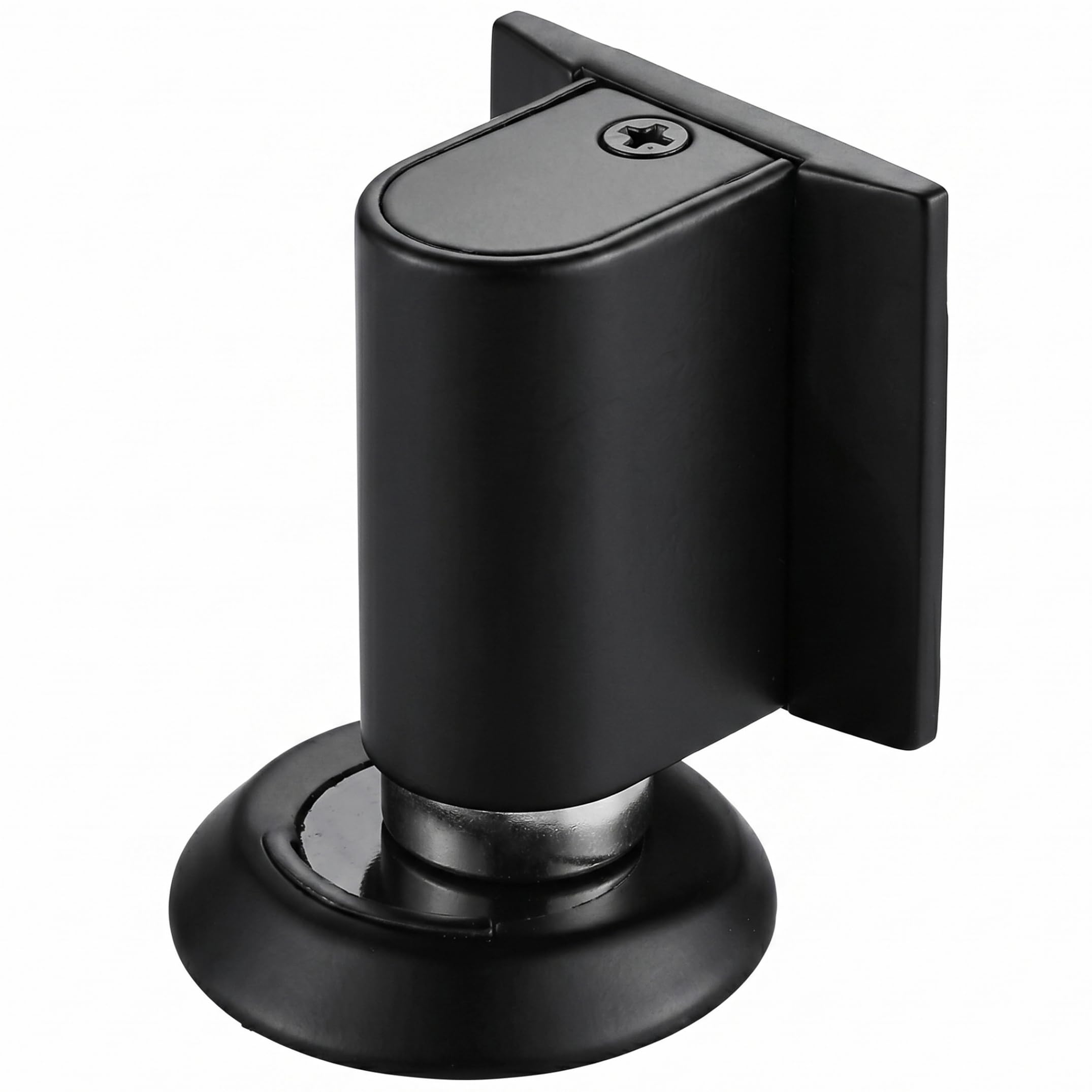 Magnetic Door Holder, Windproof No Drill Door Stopper with Dual Magnet, Heavy-Duty Zinc Alloy Magnetic Doors Stops for Home - Black, Holder