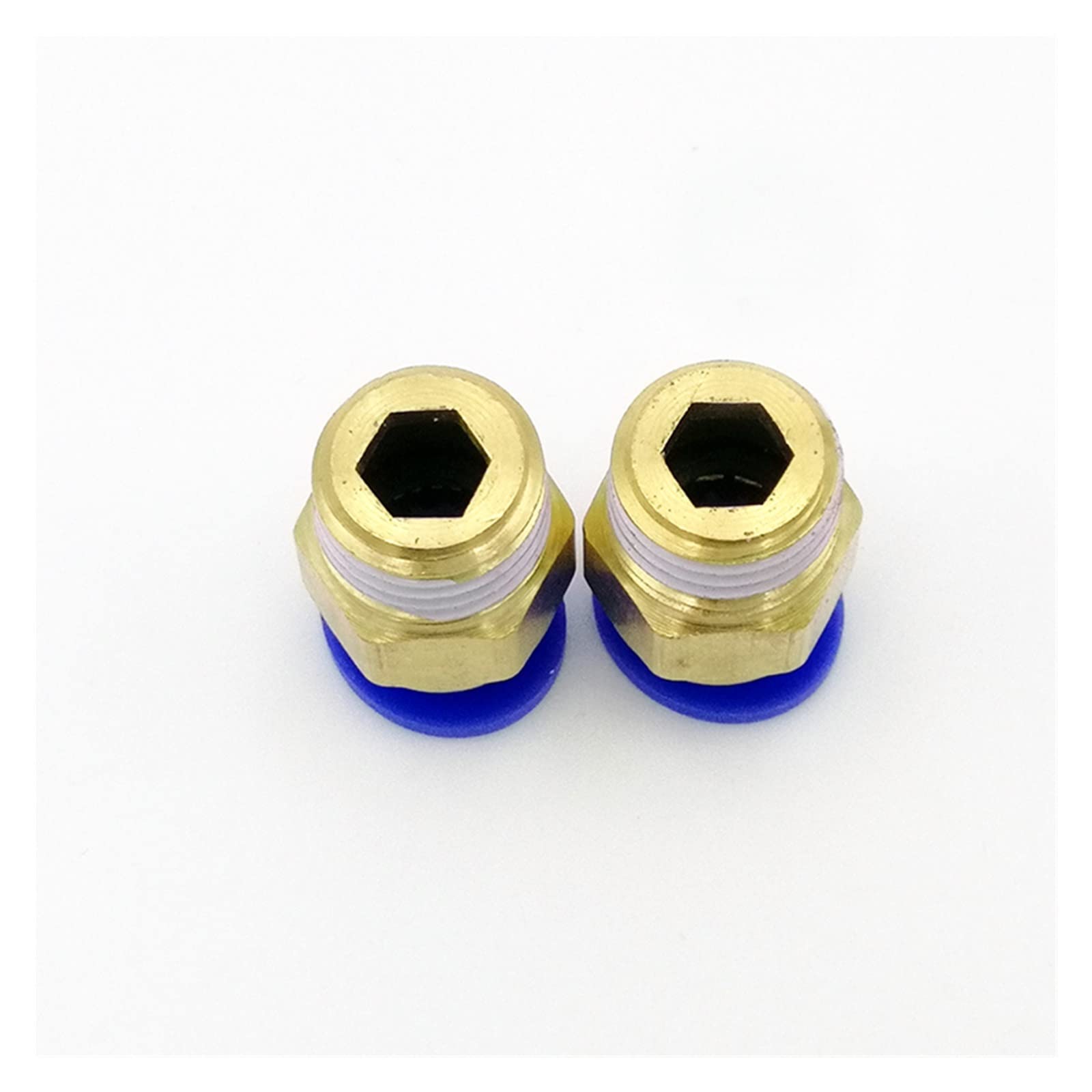 ezqnirk 1 PCS Air Pneumatic Tubo Tubo Flessibile Filetta per Tubo dell'Aria Connettore di accoppiamento rapido in Ottone,PC6-02