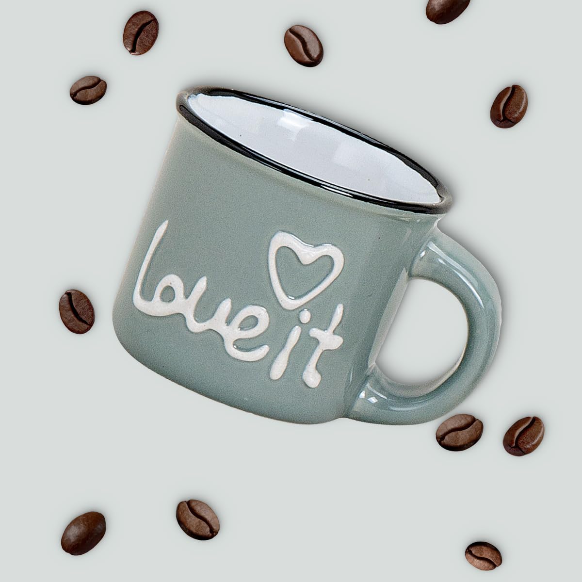 Tasses Expresso Wurm Love It - Lot 3 Céramique Multicolore 50ml