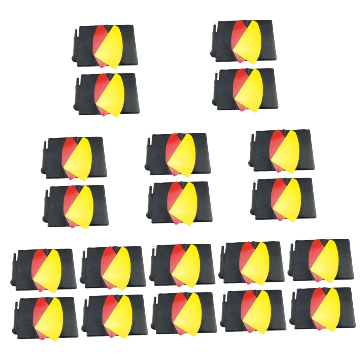 Toyvian Tarjetas de Árbitro Multifuncionales Kit de Árbitro Amarillas Lápiz y Cuaderno Fútbol Baloncesto y Otros