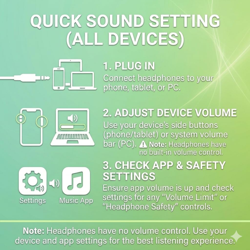 URBAN SWING W2 Słuchawki USB C, przewodowe nauszne, adapter AUX Plus USB-C 3,5 mm, przewodowy zestaw słuchawkowy z mikrofonem, wytrzymały, bardzo długi kabel o długości 1,5 m, do konsol do gier