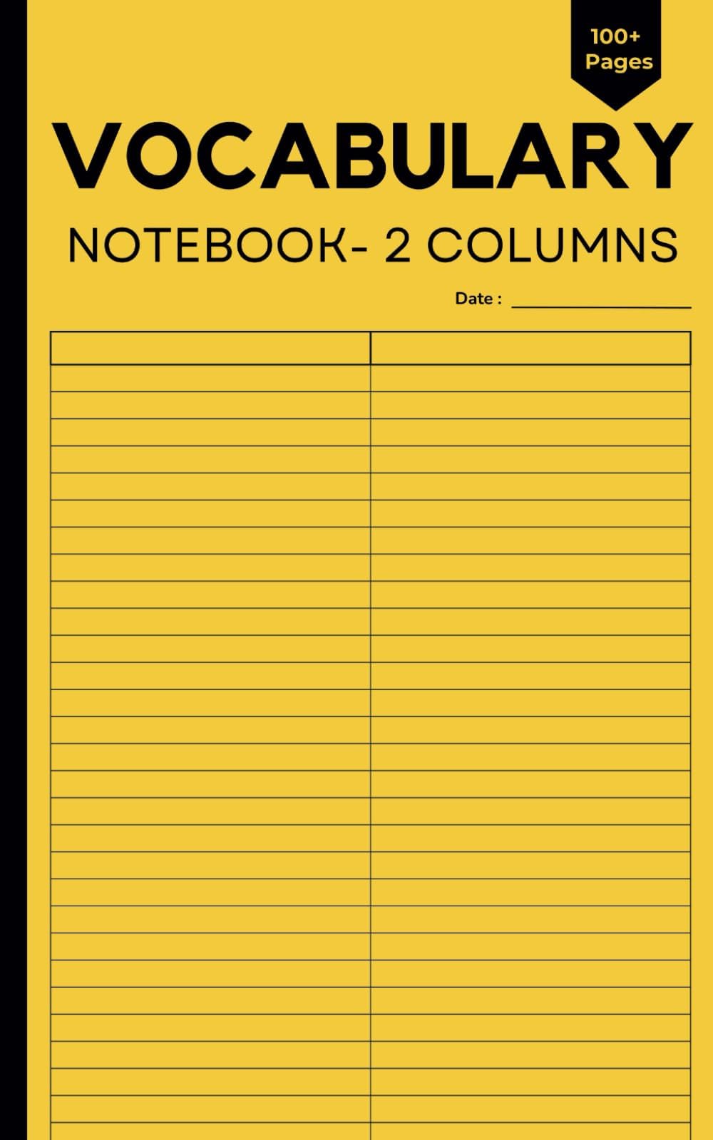 Vocabulary Notebook: Simple 2 Columns Word Journal For Language Learning | Small