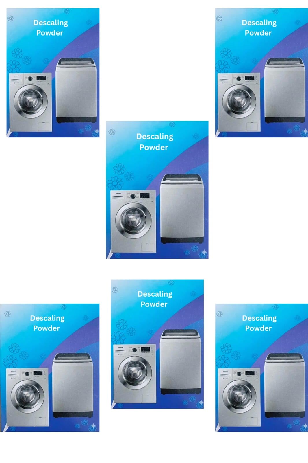 Washing Machine Cleaner Descaling Powder | Descaler for Front Load and Top Load | Compatible With Washing Machine - Drum & Tub Cleaner | 100g Each (Pack of 6)