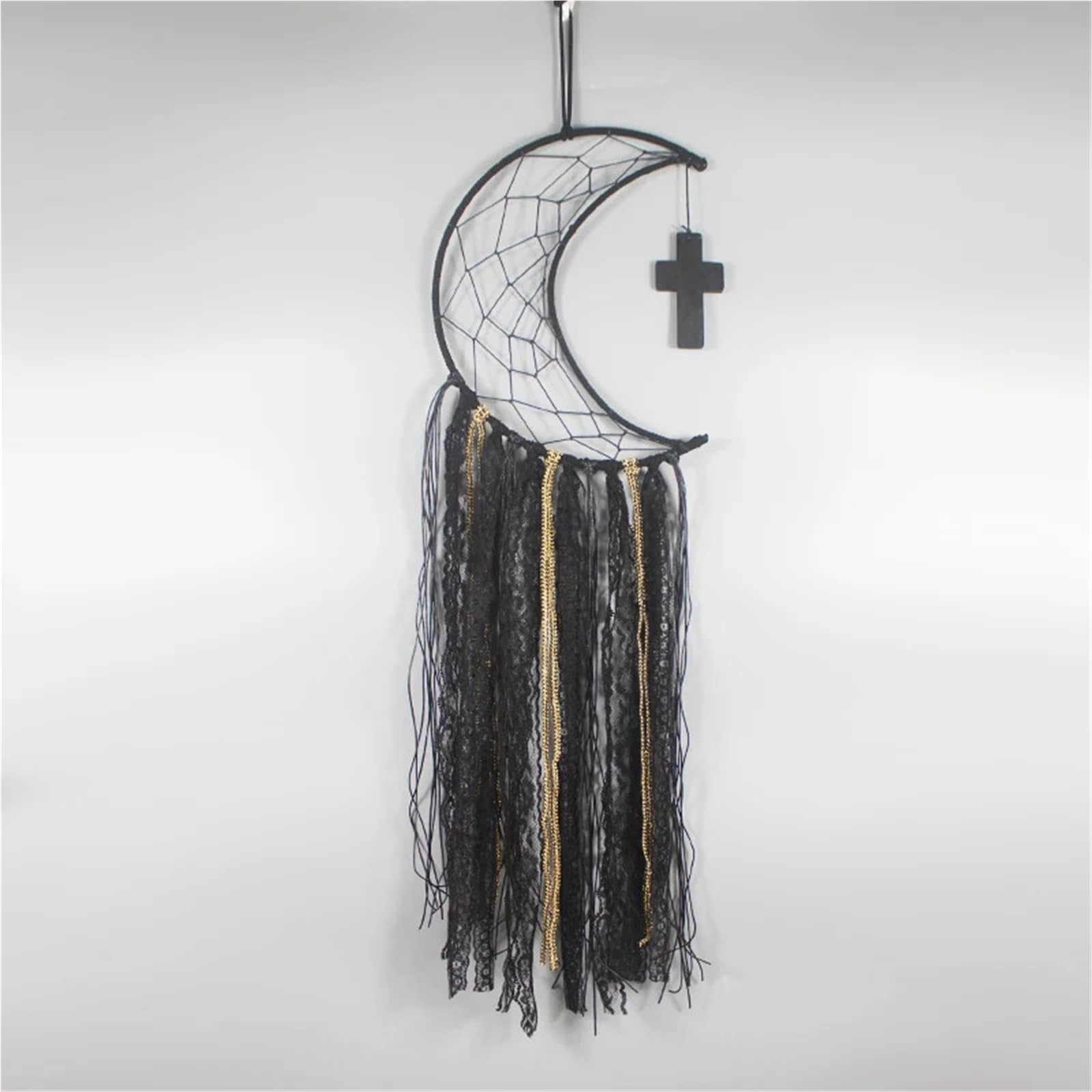 Atrapasueños Grande for decoración de habitación, Estrella y Ojo, atrapasueños Boda for niñas, 2 uds para El Dormitorio(White Black)