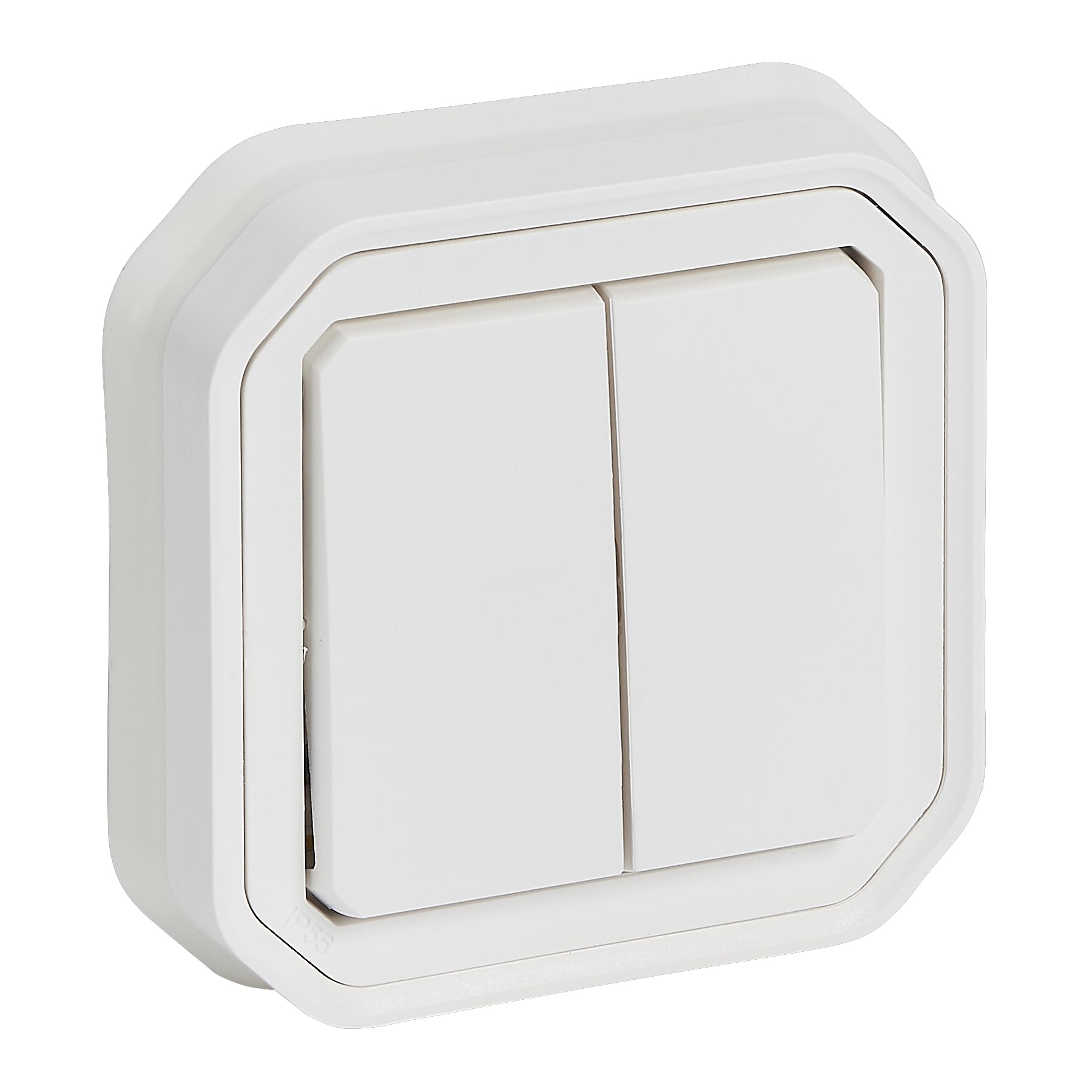 Cache double interrupteur IP55 Legrand Plexo pour garage et terrasse - 8