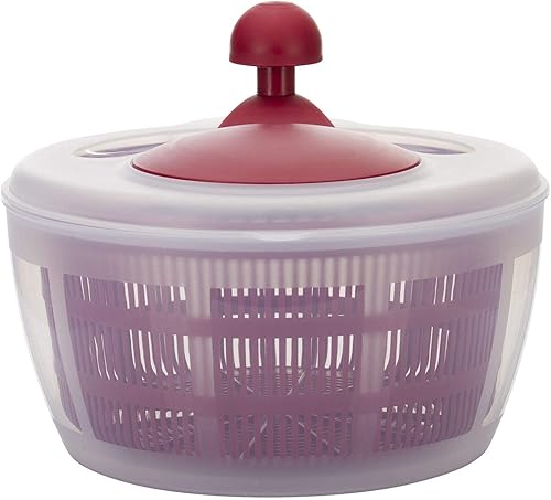Miniatura 9 de Westmark Germany Centrifugador de ensaladas fácil de usar para secar las verduras y mejorar el sabor de los condimentos de 10 pulgadas