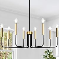 Vista 11 de Lynnoland - Candelabros de 6 luces de granja para comedor, accesorios de iluminación colgantes, lámparas industriales modernas para dormitorio