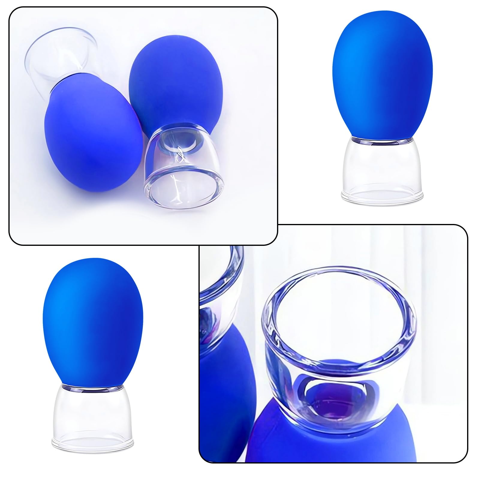 SXOVO Succhiatore di capezzoli in silicone 2 pezzi Pompa per il seno Stimolazione del clitoride Masturbazione Extra Forte Succhiatore di capezzoli Giocattolo sessuale per donne e coppie