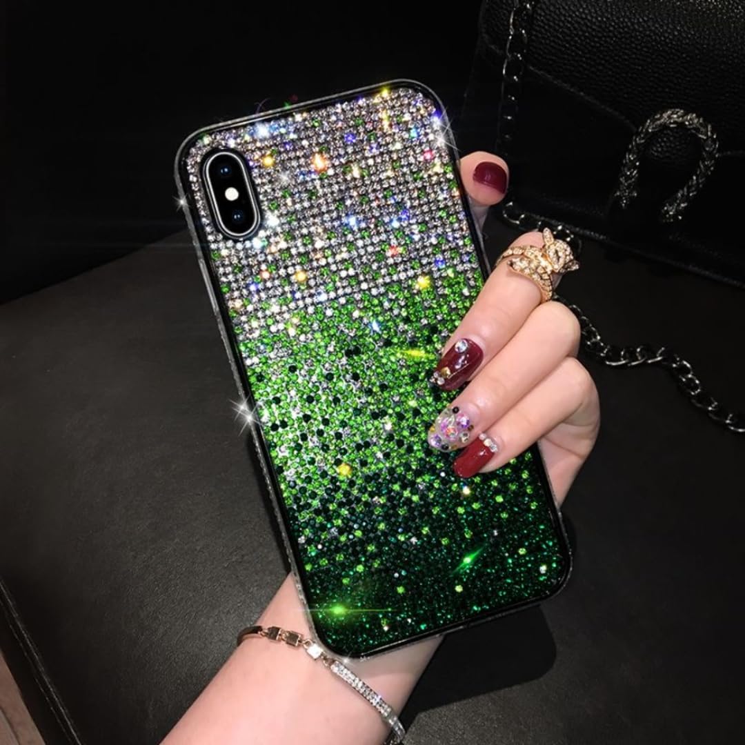 Luksusowe etui z błyszczącą ramką w kształcie diamentu do iPhone'a 17 16 11 12 13 14 15 Pro Max Xr 17 Air (do iPhone'a 16 Plus/w pełni srebrne)