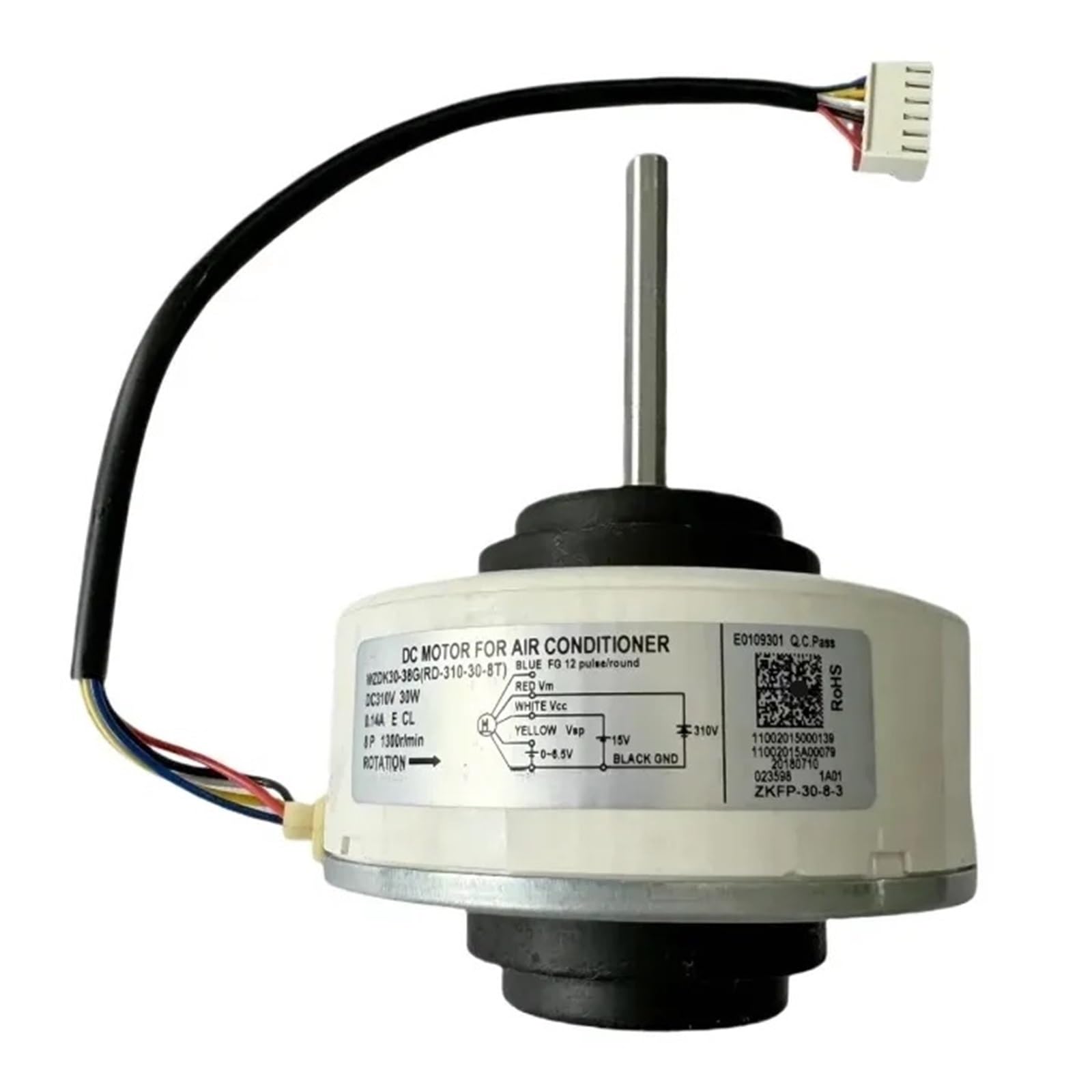 10er-Pack WZDK30-38G Klimaanlagenmotor RD-310-30-8T Bürstenloser DC-Lüftermotor, 30-W-Inverter-Klimaanlagenmotor DC-Motor