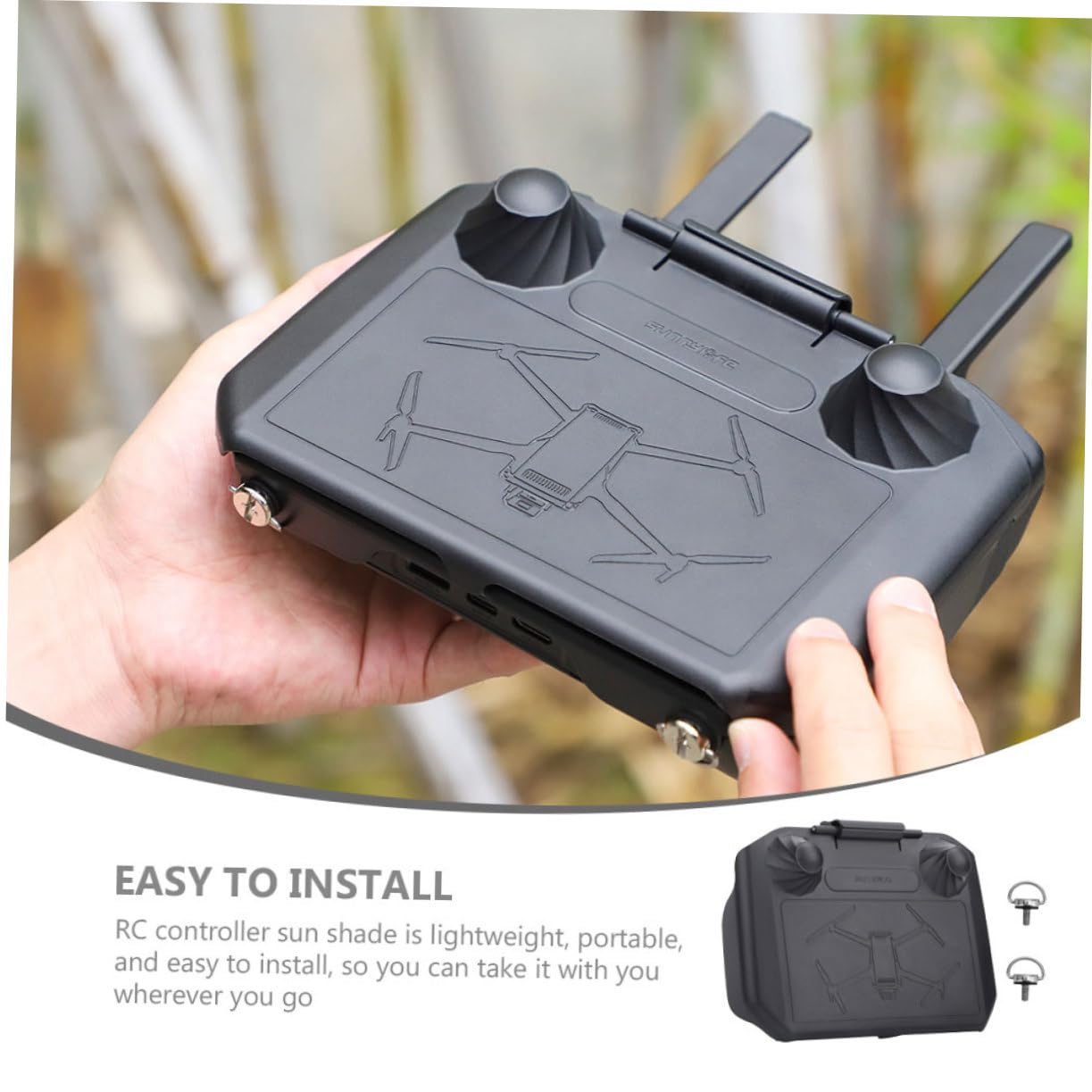 Luxshiny 3stücke Fernbedienungsschutz Sonnenhaube Sonnenschutz Für Drohnencontroller Kompatibel Mit Rc Pro Uv-beständig Leicht Schattenspendend Für Outdoor-abenteuer