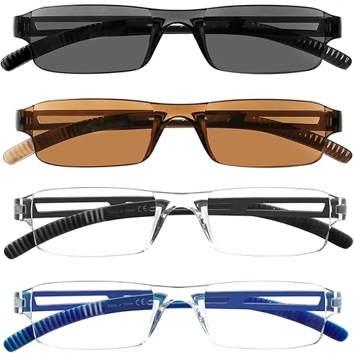 Viseng 6 pares de lentes de lectura anteojos de bloqueo de luz azul anteojos de lectura para computadora para hombres y mujeres