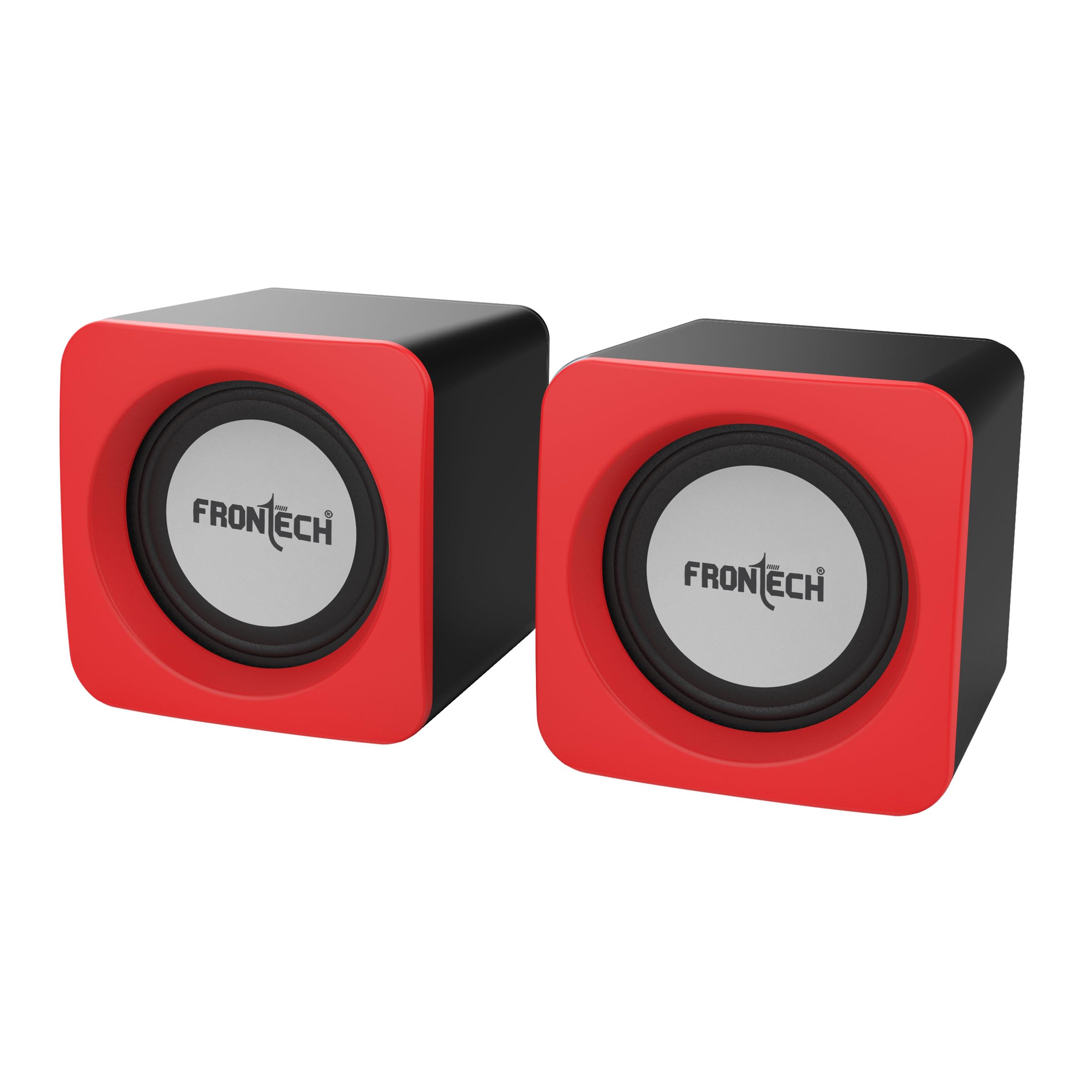 (Refurbished) FRONTECH Premium 2.0 Channel USB Powered Speakers with 1.5W x 2 Output, AUX Input, and 1-Year Warranty (Red) (B0CYXYQTCQ) Amazon Price History, Amazon Price Tracker