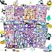 Happy Halloweens Stickers 8 Sheets with Ghost, Pumpkin, Demon, Wizard, Mummy, Vampire, Witch, Skull, Bat, Spider Stickers Deacals For Jack O Lantern Decoration Scrapbooking Kids Party Favors