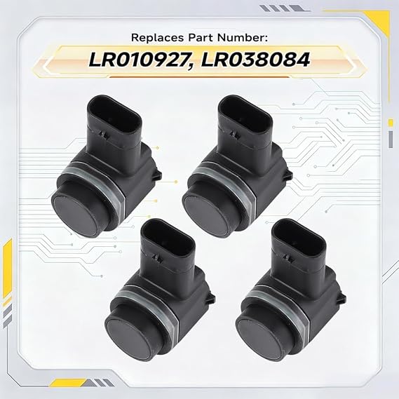 Car PDC Parking Sensor LR010927 4PCS Front Rear Parking Aid Backup Sensor for Freelander 2 for Discovery 4 for RangeRover Sport for Jaguar XF XJ XK for Volvo XC70 for Ford Fiesta LR038084