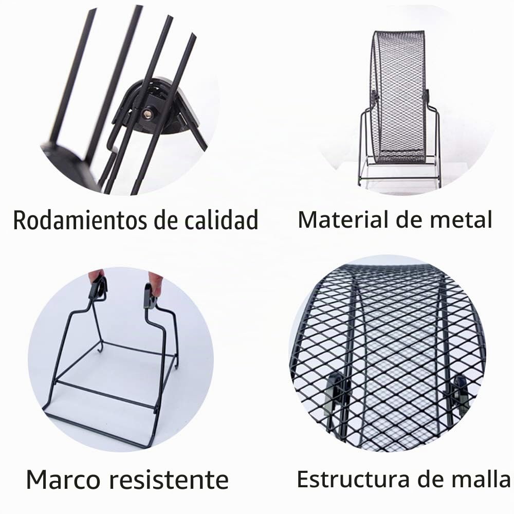 Rueda de ejercicio silenciosa para Hamster con Gerbille Chinchilla ardilla Lapin Rats Chinchillas Gerbilles Souris, enorme talla, 32 cm de diámetro, animales medianos y grandes