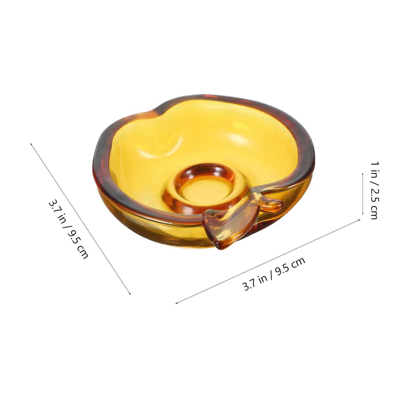 Assiette à Tremper Multifonction Petite Soucoupe, 6 Pièces en Verre