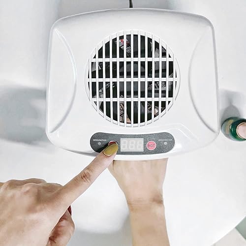 Miniatura 5 de Secador de uñas para esmalte regular, soplador de arte de uñas de 200 W con sensor inteligente y aire caliente y frío para uso profesional en salón