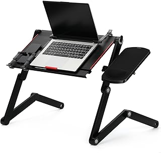 Foldable Laying Down Desk, 53x31CM fold Lifting Lazy Tabl...