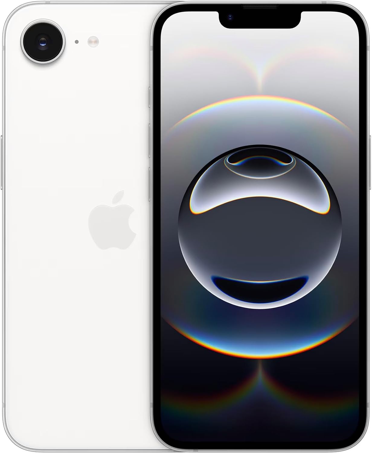 Apple iPhone 16e, 128GB, White - Unlocked (Renewed)