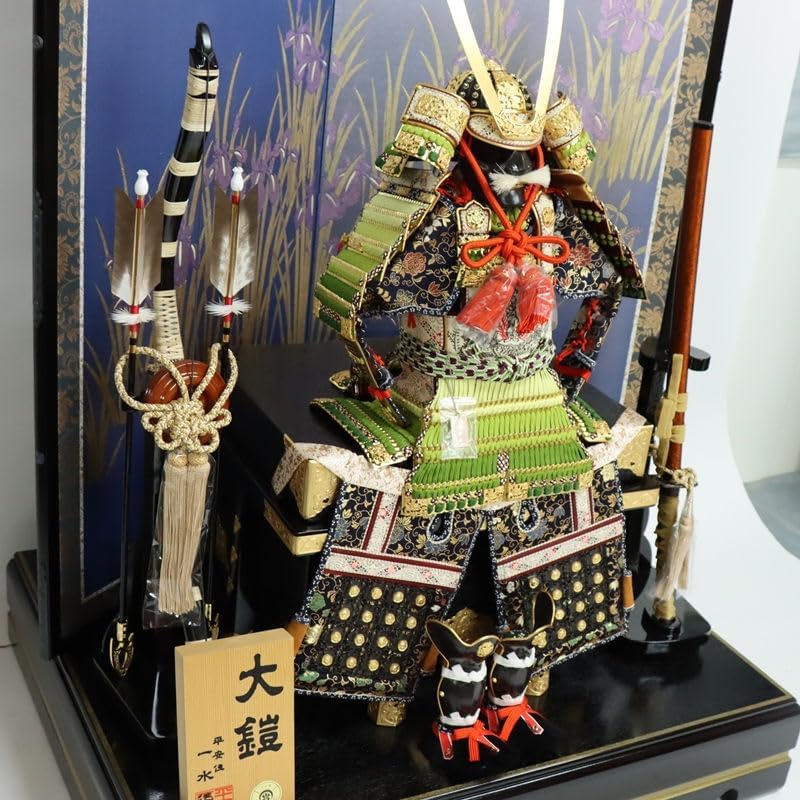 五月人形 K-405 京兜平飾り 12号錆珠之兜【京 五月人形 K-405 京兜平飾り 12号錆珠之兜【京