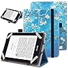 VOVIPO Custodia protettiva universale per kindle Paperwhite Kobo e-Reader da 6 pollici, custodia Folio con cinturino a mano compatibile con Kobo/Kindle/Tolino/Pocketbook/Sony 6 pollici-Apricot Flower