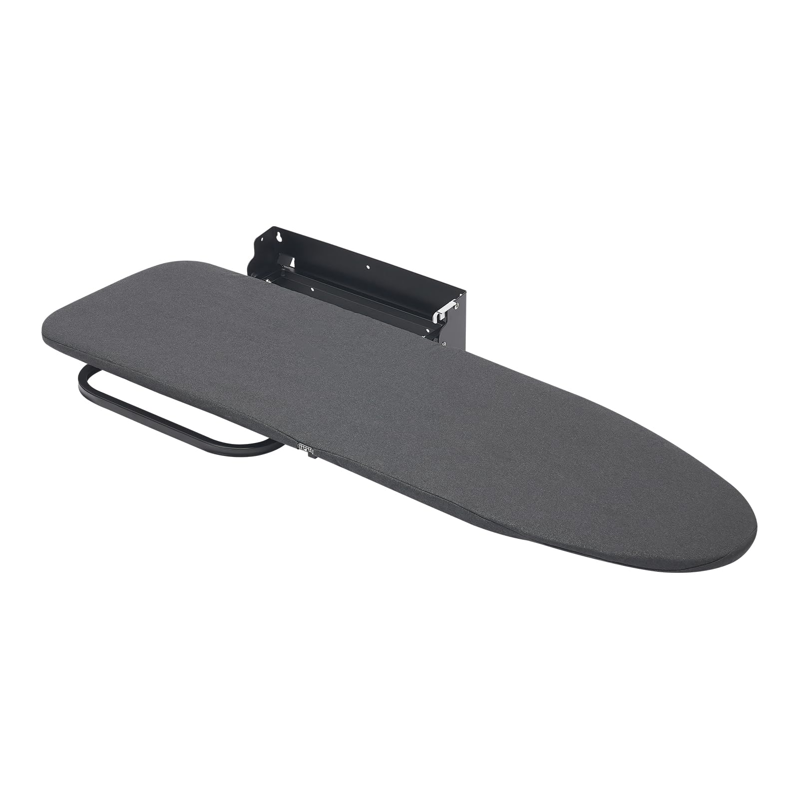 Tabla de planchar montada en la pared, plegable, giratoria 180°, tabla de planchar plegable, ahorra espacio, tabla de planchar para colgar en la pared, ideal para apartamentos pequeños, color negro