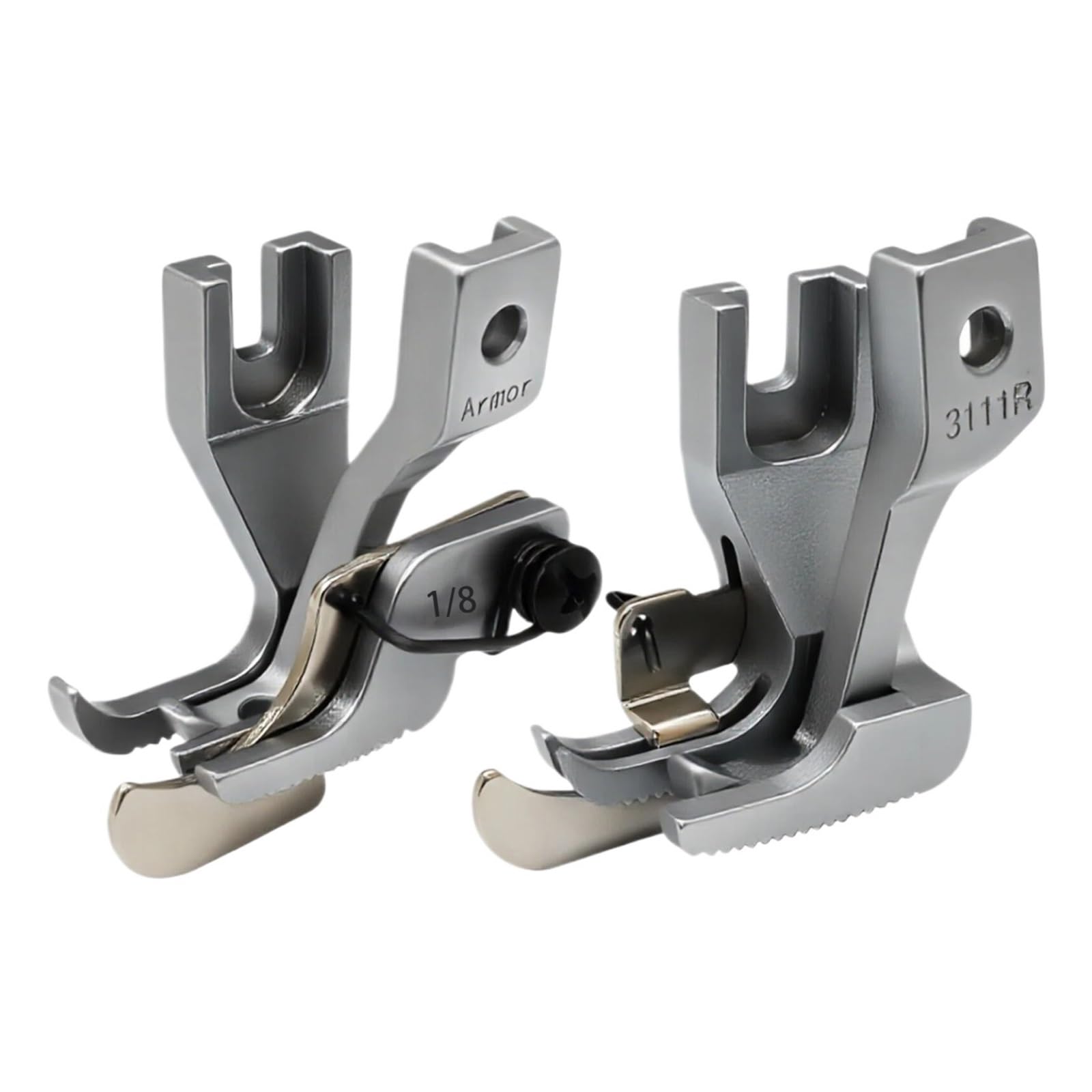 1/2 Zestaw 3MM Górne Szycie Stopka Dociskowa Lewa/prawa Prowadnica Dla 205RB B797 1181 Część Maszyny Do Szycia(2Set)