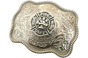 Evilla Vaquera Firefighting Brass Belt Buckle