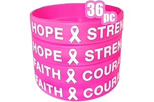 AISENO Breast Cancer Awareness Pink Ribbon Bracelets: A Symbol of Hope and Courage