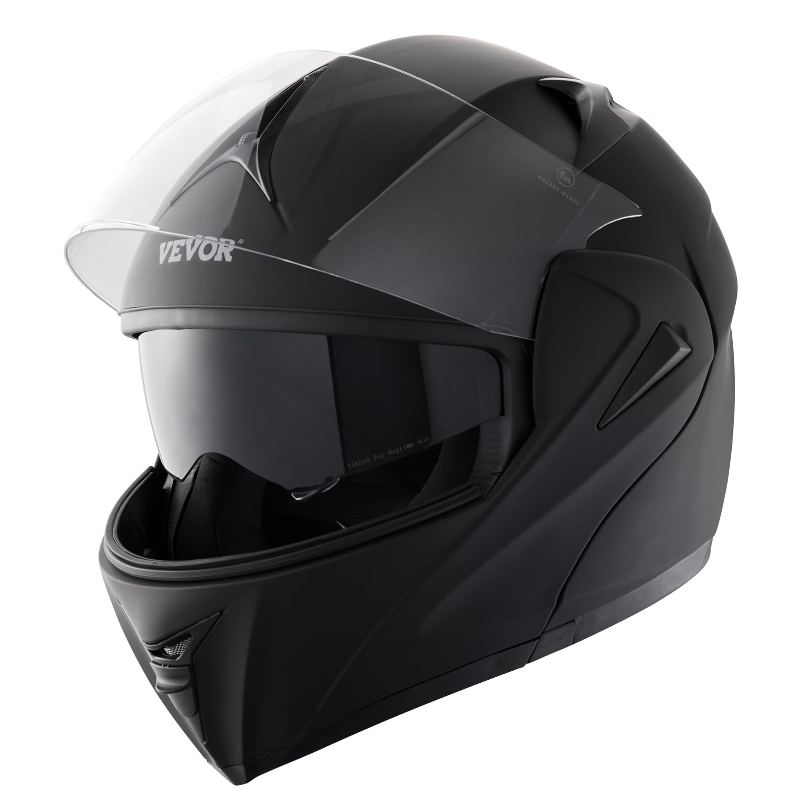 VEVOR Motorradhelm ohne Maske, ABS Helme mit hoher Dichte & Wechselglas Größe XL DOT-geprüfter bequemer Motocross-Helm, für Jugendliche & Erwachsene