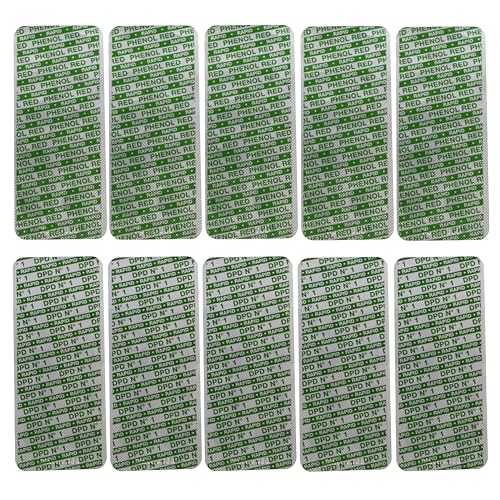 HAF® 100 pastillas de prueba cada 50 x Phenol Red & DPD No1 Rapid para probadores de masa en blíster de 10 unidades - Determinación química precisa del valor de pH, cloro y bromo - Calidad: fabricado