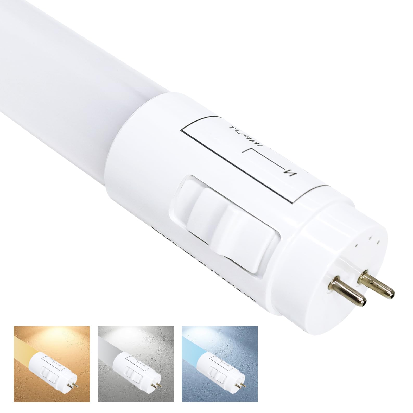LED ATOMANT Pack 48x Tubo LED 120cm 18W, CCT (Selector de Color Blanco Calido, Neutro y Frio), 2200 Lumenes, Cebador LED incluido, T8 Standard