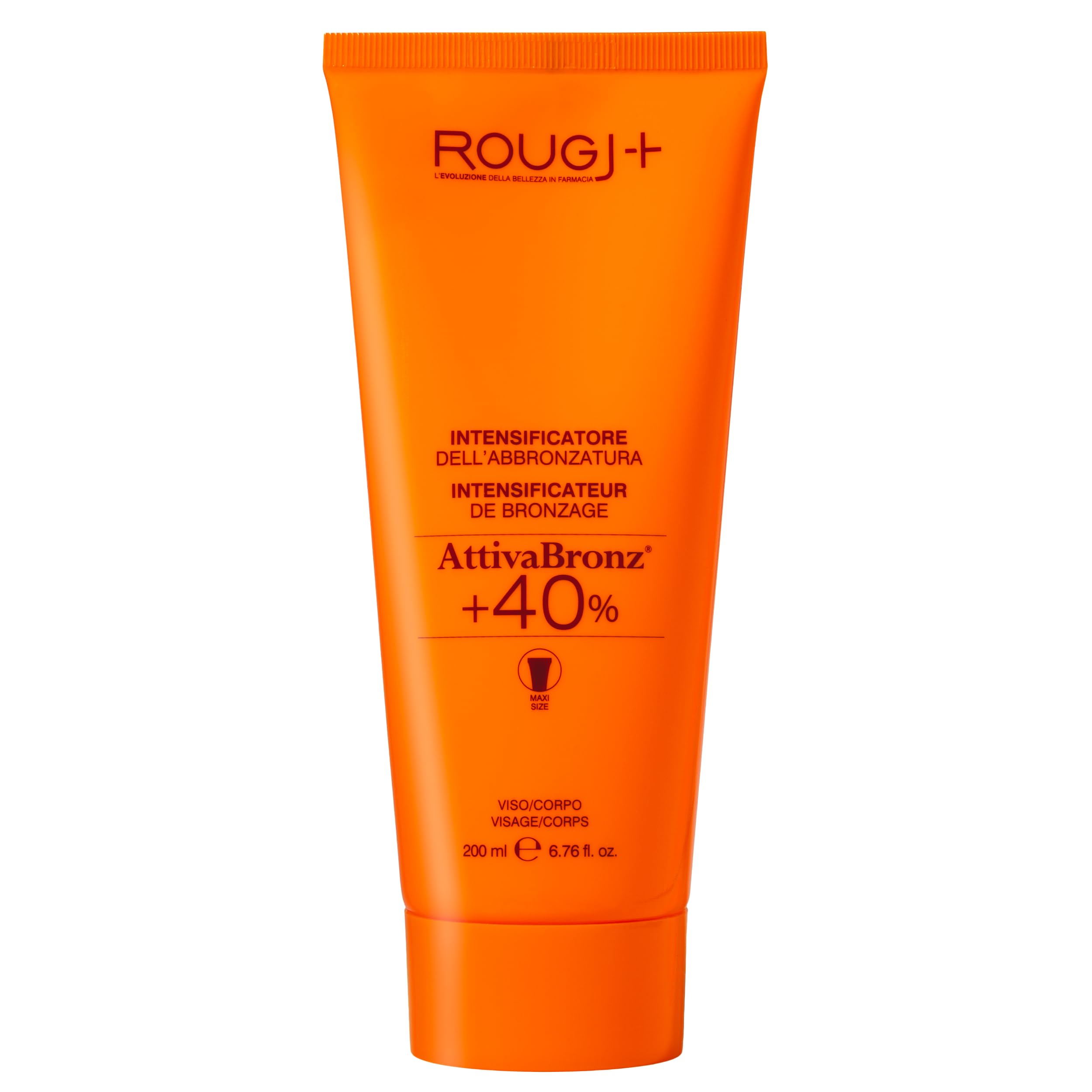 Rougj Crème Bronzante Corps au Bêta-Carotène 200 ml – Activateur de Bronzage Naturel avec Vitamine B2, Glycérine et Complexe UnipertanVeg – Crème Hydratante Sans Protection Solaire