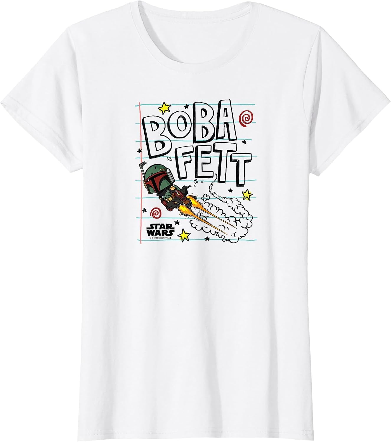 Star Wars - Boba Fett Scribbles T-Shirt