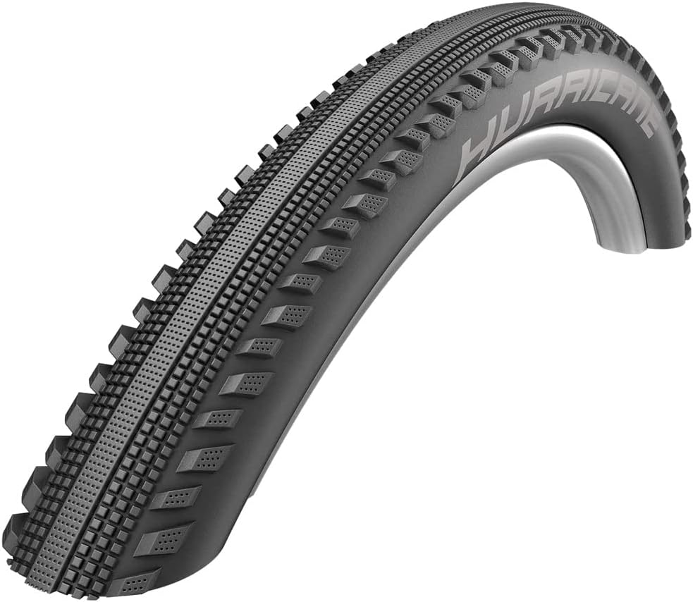 Schwalbe - Hurricane E-MTB, Gravel, All Terrian Wire Clincher Bike Tire | Multiple Sizes | Performance Line, Addix | Black