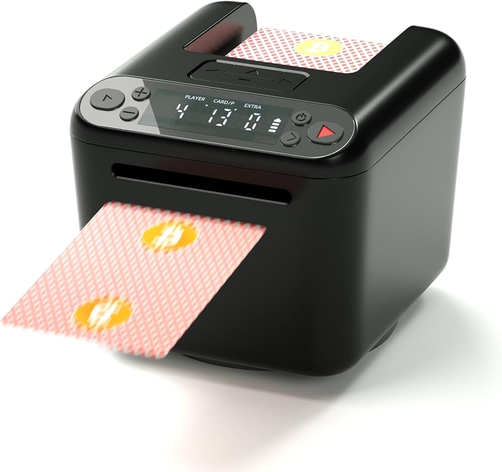 Amazon.co.jp: VQP 自動カードディーラー 360°回転カードディーラー