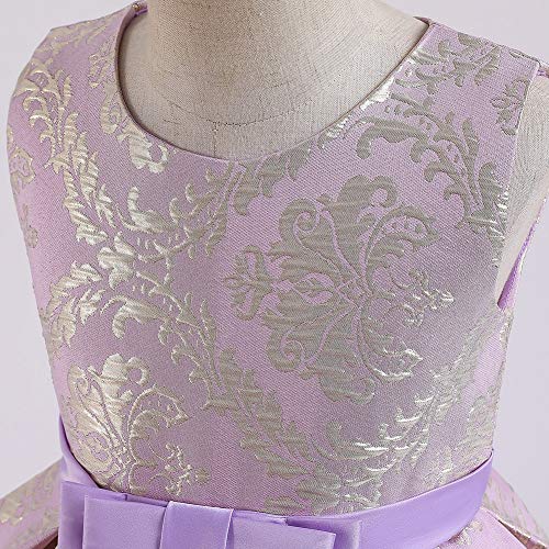 Flower Girls High Low Tulle Dress Vintage Jacquard Princess Pageant Birthday Party Wedding Prom Evening Dance Gown4