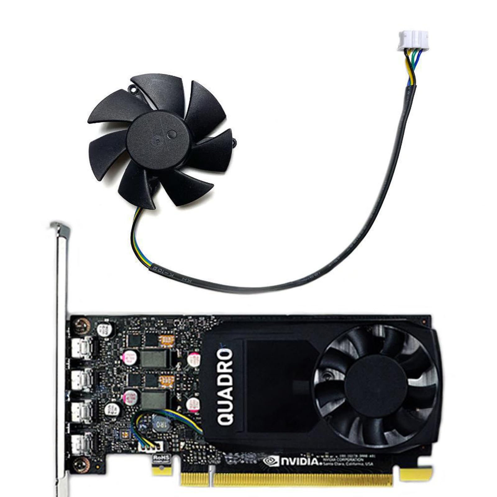 Amazon.com: 46MM DC12V 0.19A 4Pin FS1250-S2053A GPU Fans for