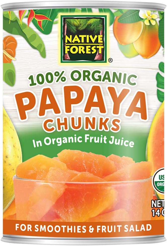 Native Forest Organic Papaya Chunks, 14 Ounce Cans (Pack of 6)