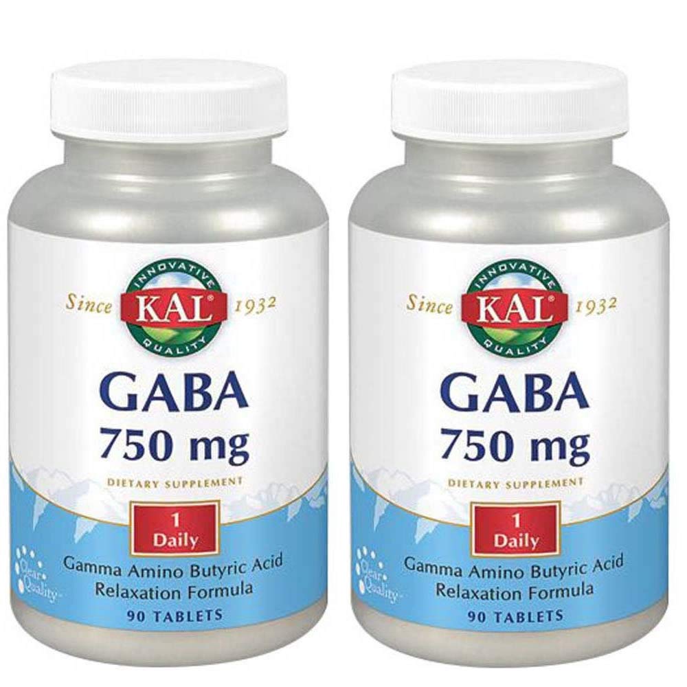 Solaray Kal - Gaba 750 Mg - 90 Comprimidos , 2 Pack