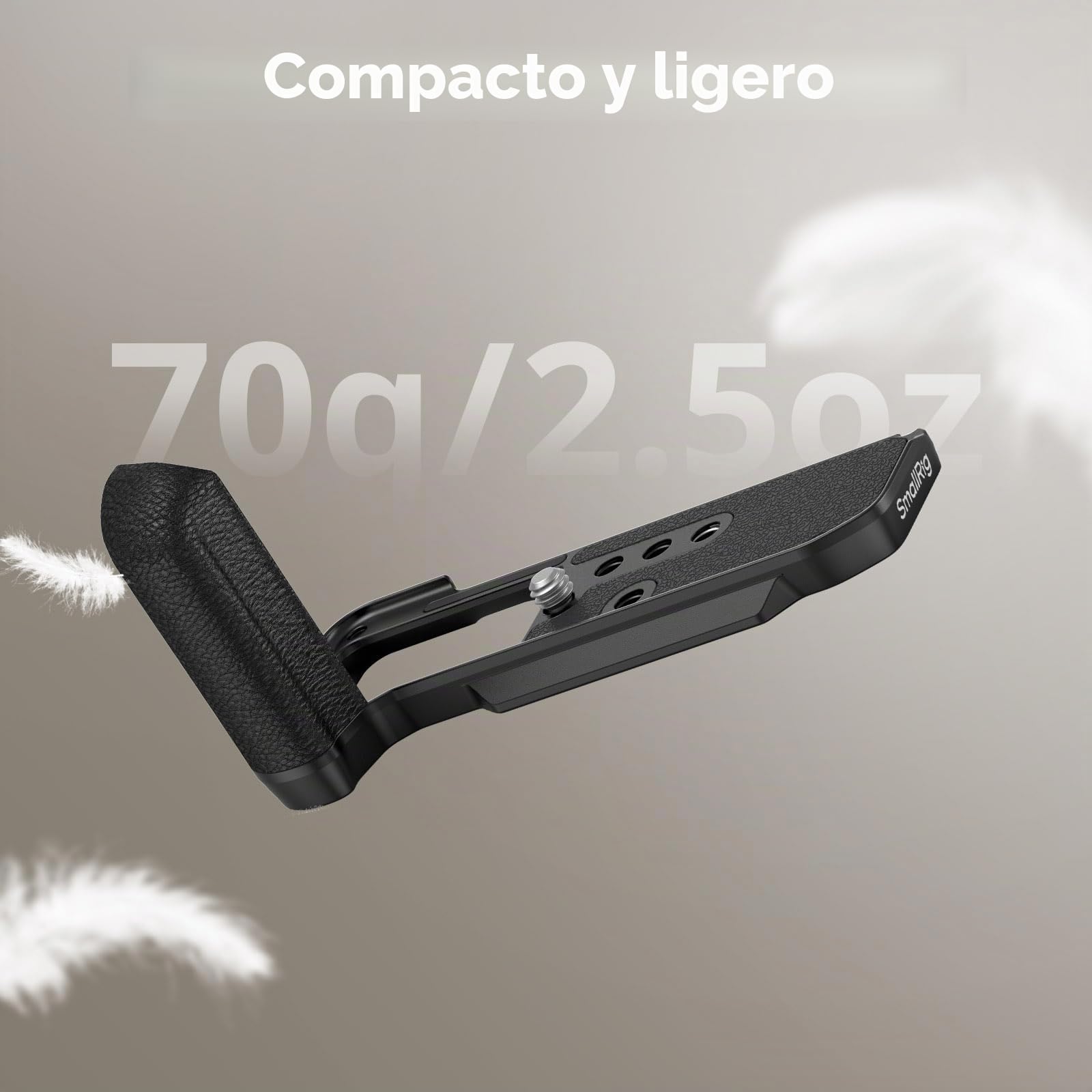 SMALLRIG Empuñadura en Forma de L Cámara para FUJIFILM X-M5, Placa de Liberación Rápida Incorporada para Arca, Incluye Parabrisas con Adaptador de Zapata Fría (Negro) - 4876