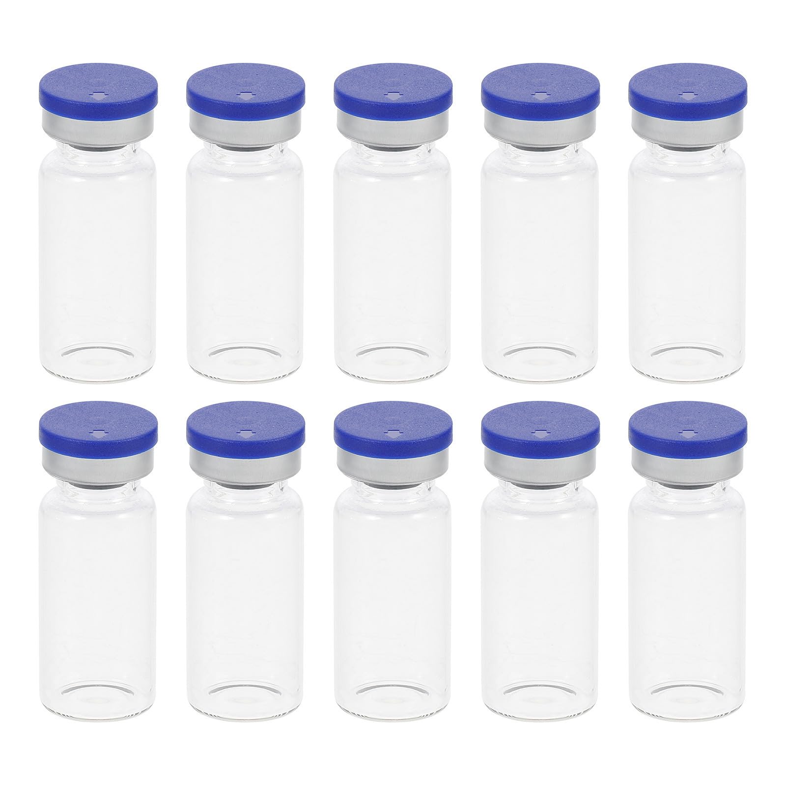 Frascos Transparentes de 10ml y Resistentes Fáciles de Transportar 100 de Vidrio para Muestras para Laboratorio y Almacenamiento